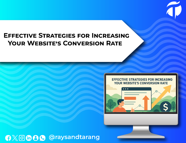 Optimized landing page design to increase website conversion rate